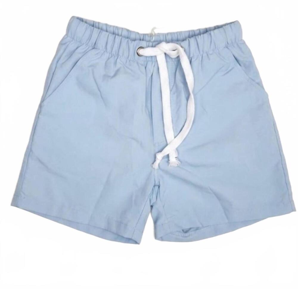 NEW BELLE CHER boys pull-on shorts in light blue